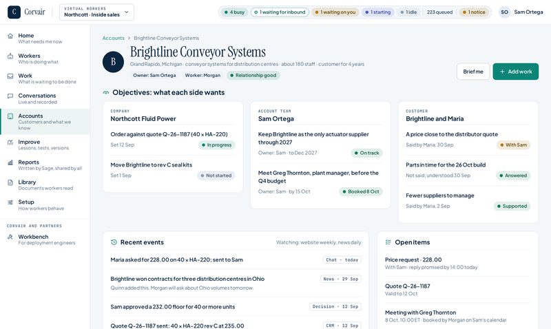 Account: Brightline screen